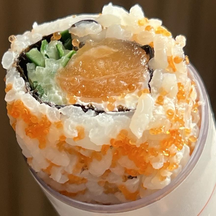 Sushi de Salmão no tubo Tubushi
